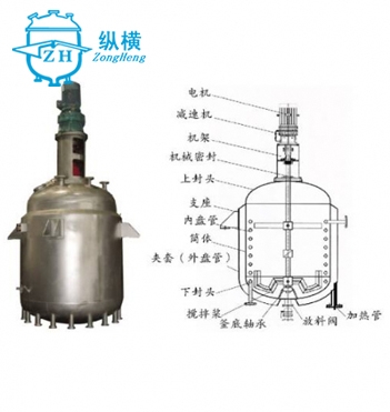 恩施不銹鋼內(nèi)盤管電加熱反應(yīng)釜