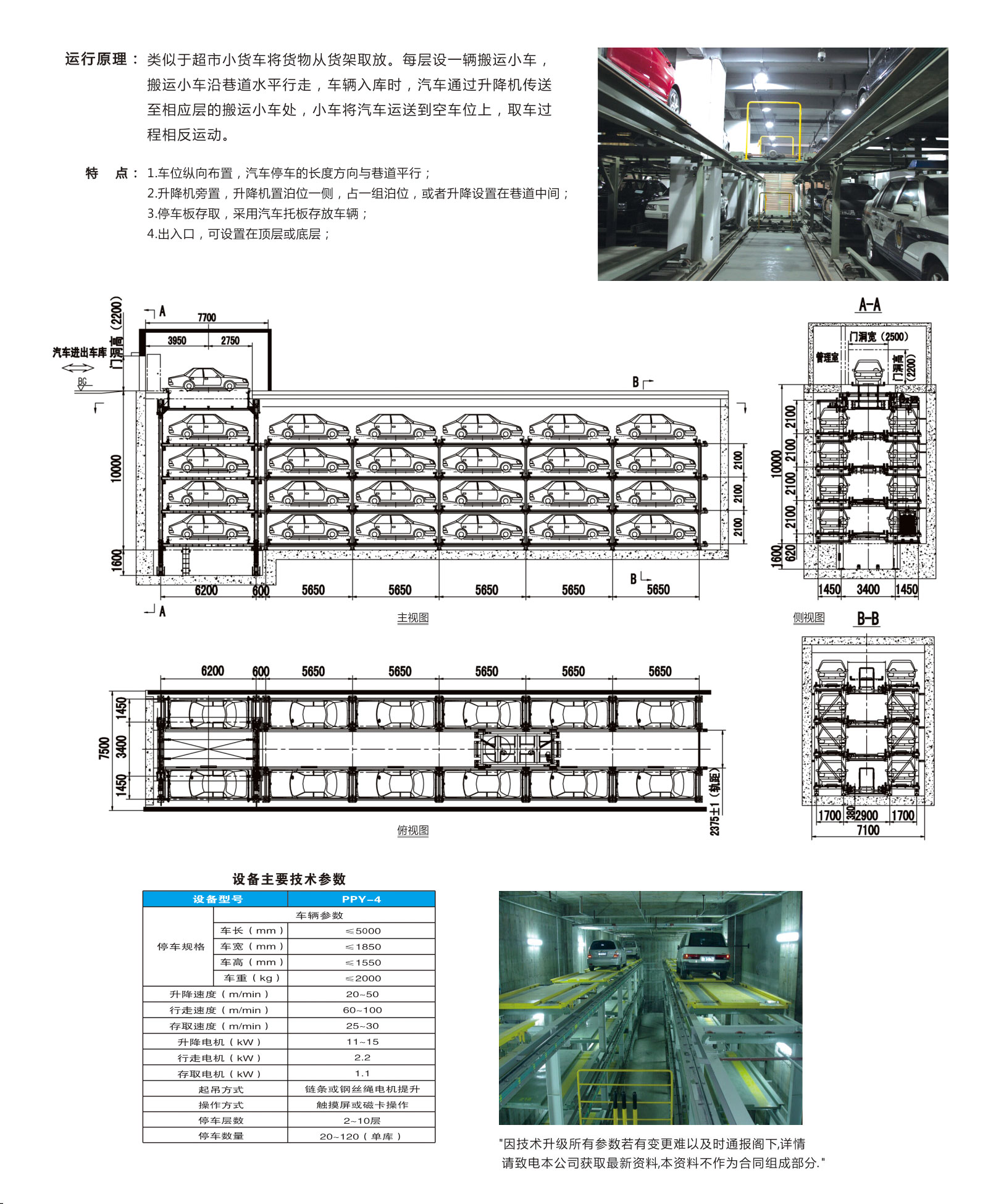 PPY-4 四層平面移動(dòng)車庫(kù)